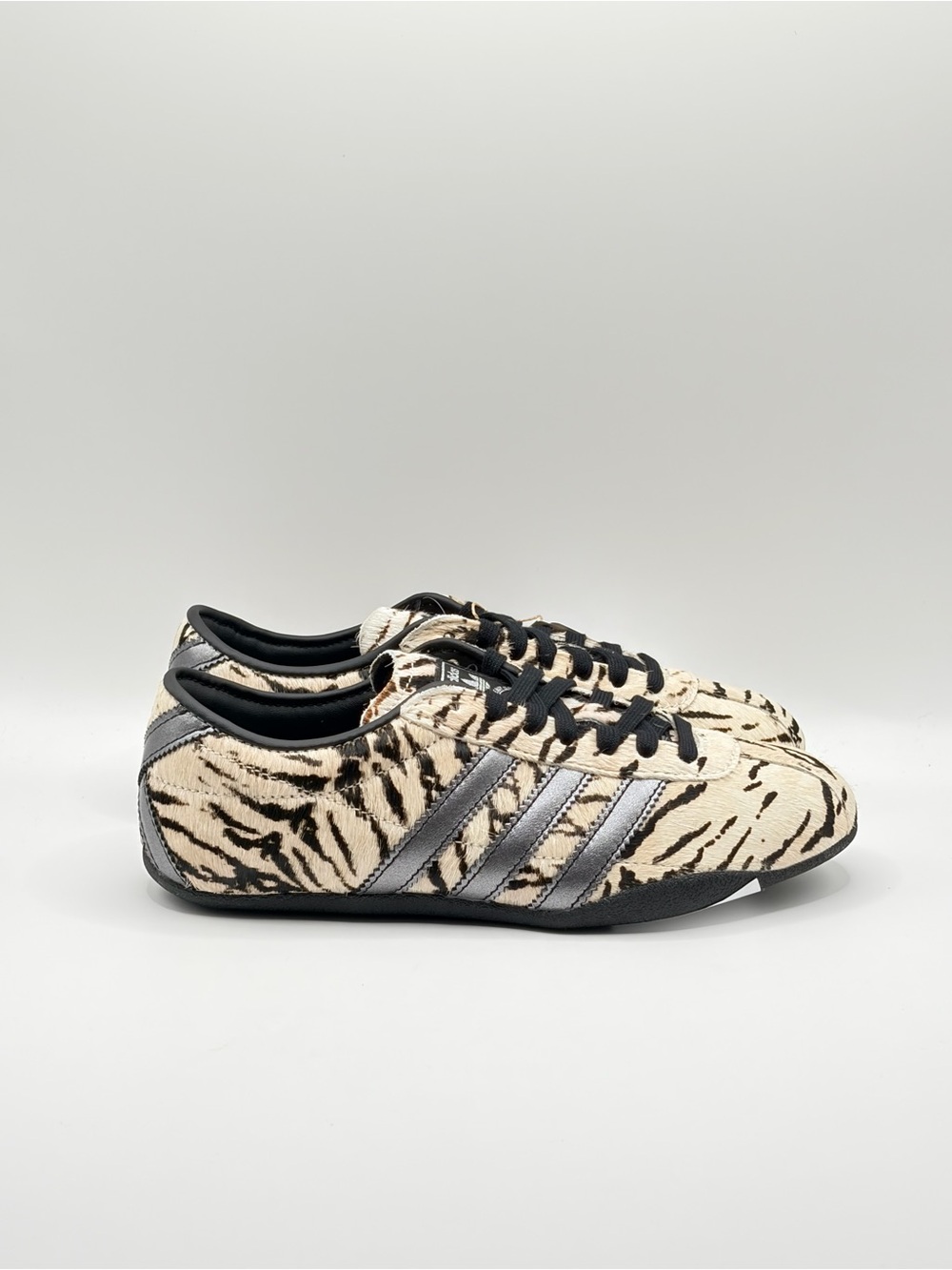 adidas Zebra-Print Samba Sneakers in Black & Cream
